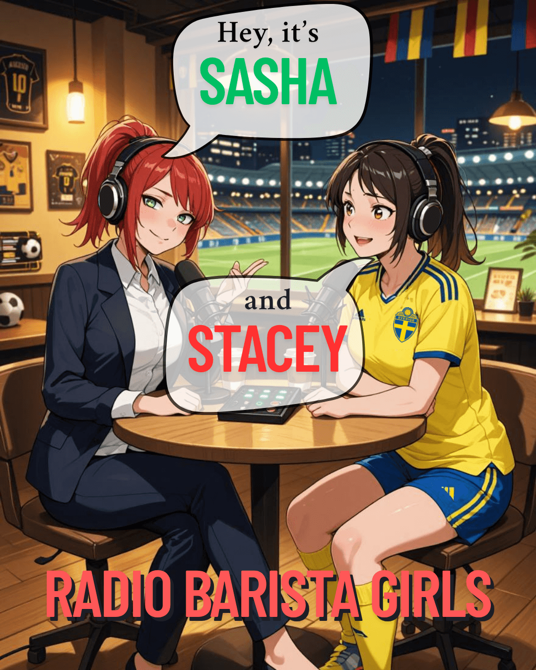 Hey! It’s Stacey and Sasha ☕🎙️ This is Radio Barista Girls — in today’s episode we’re talking about the first round of World Cup 2026, all the best moments, surprises, favorite matches… and yes, one Swedish player Stacey absolutely cannot stop talking about 😭💙💛 Don’t miss it ⚽✨