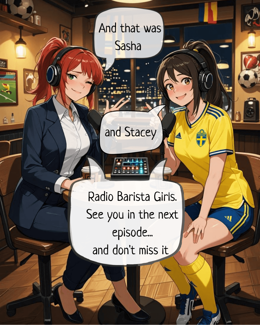 Hey! It’s Stacey and Sasha ☕🎙️ This is Radio Barista Girls — in today’s episode we’re talking about the first round of World Cup 2026, all the best moments, surprises, favorite matches… and yes, one Swedish player Stacey absolutely cannot stop talking about 😭💙💛 Don’t miss it ⚽✨